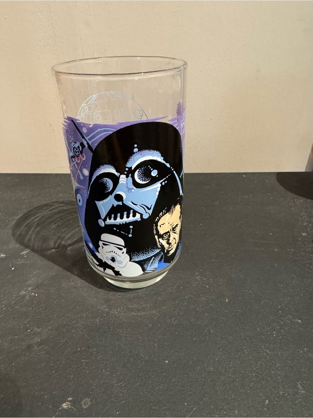 McDonald's Black & Purple Star Wars Character Glass